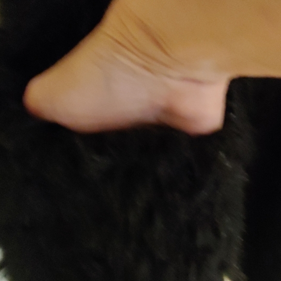 Black Faux Fur Coat - Picture 3 of 4